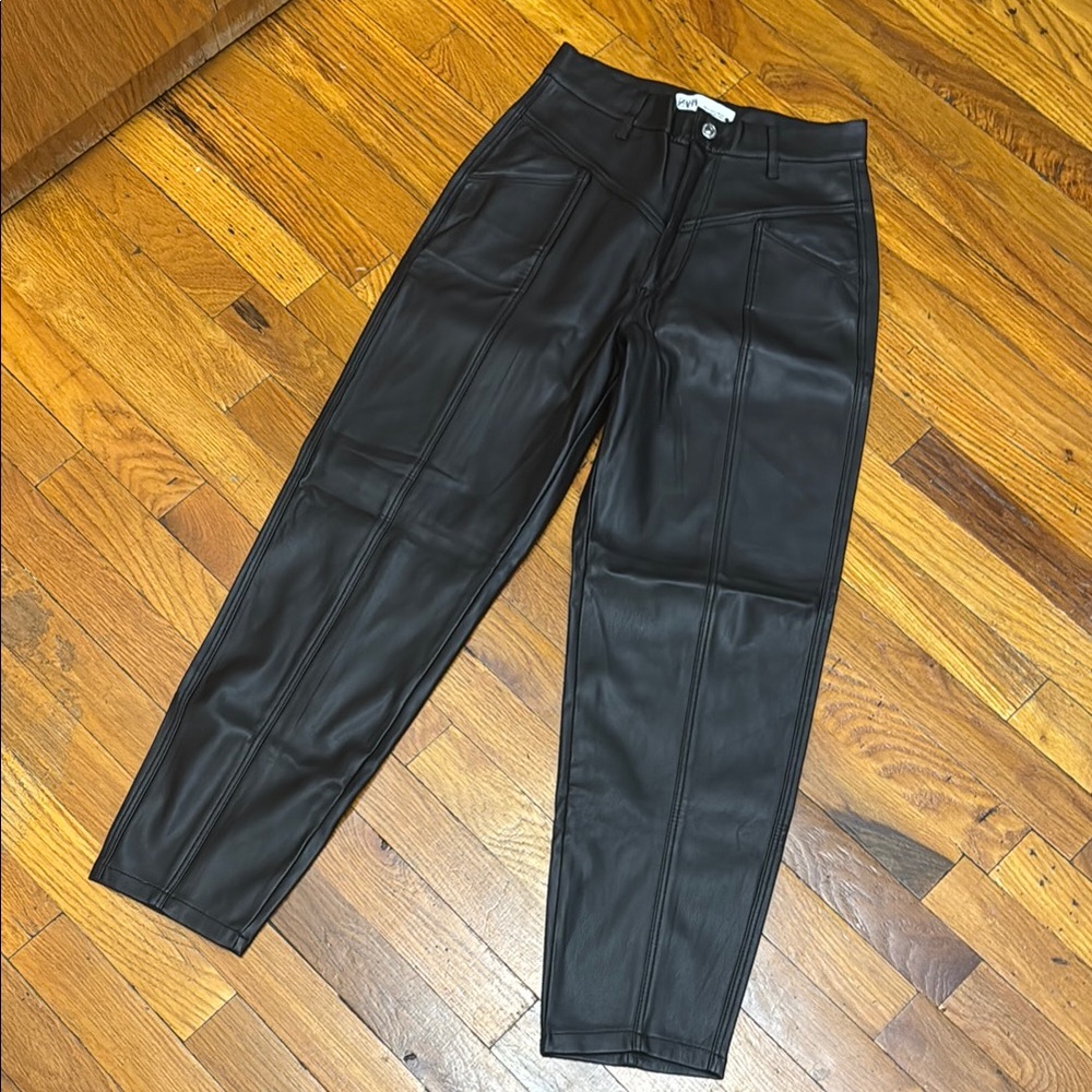 Zara leather pants